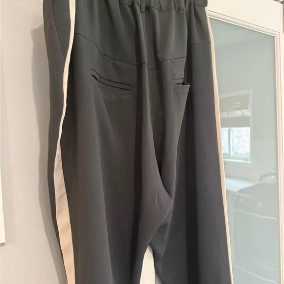 RUTI Drop Crotch Pants with White Stripes - Picture 3 of 4